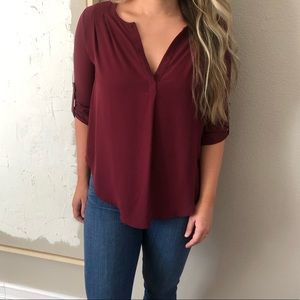 Maroon Blouse
